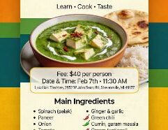 https://89902bf6-16dc-430d-9b56-fb919d65fd76.paylinks.godaddy.com/Palak_Paneer_Class Palak paneer- Pre payment is required . Please check the above link for more details